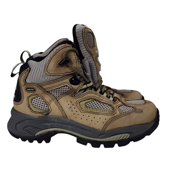 Vasque Breeze XCR‎ GTX Hiking Boot Sz 6.5 Women Gore-Tex Leather Mesh Brown Camp - Picture 2 of 12